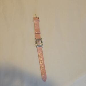 Coster Diamonds Watch With Pink Genuine Leather Strap